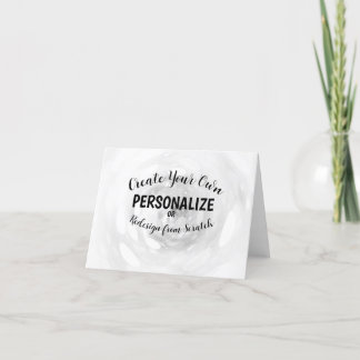 Create Your Own Thank You Card