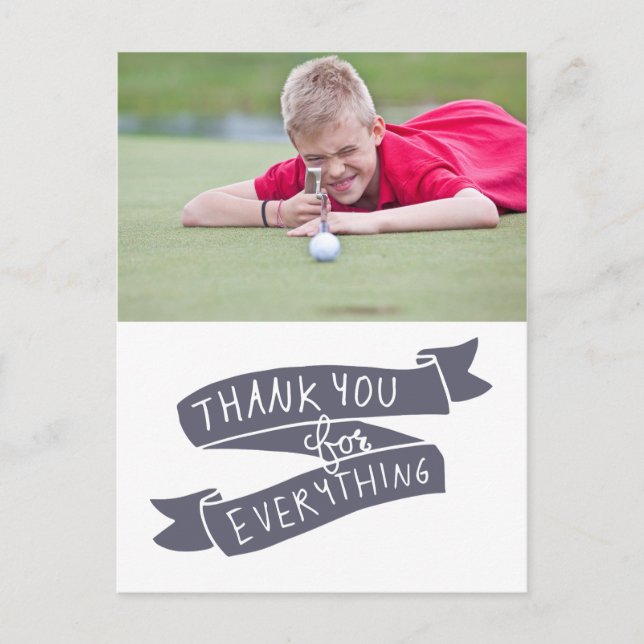 Create your own Thank you everything Postcard (Front)