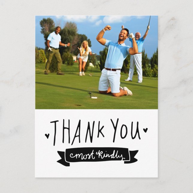 Create your own Thank you everything Postcard (Front)