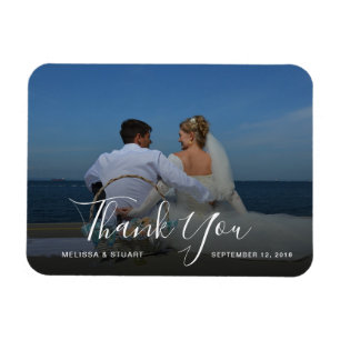 Create your own Thank You wedding photo Magnet