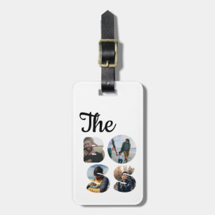 Create your own the boss photo matching couple luggage tag
