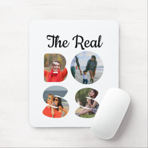 Create your own the boss photo matching couple mouse pad