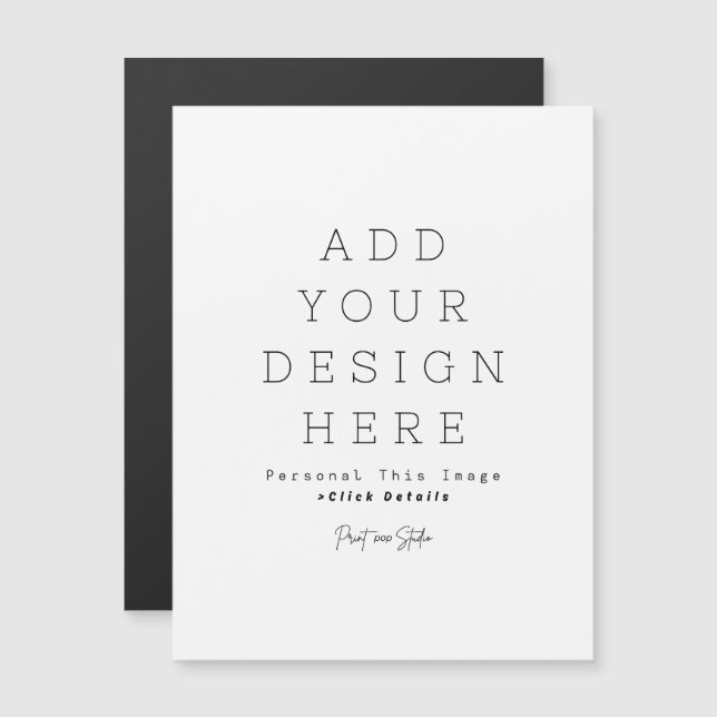 Create Your Own Thin Magnetic Card (Front/Back)