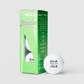 Create Your Own | think before you click | Golf Balls
