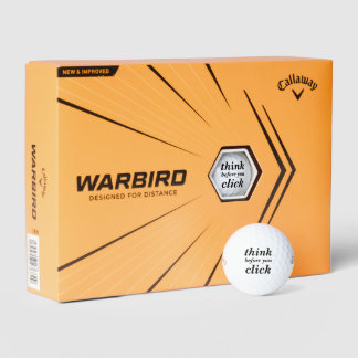 Create Your Own | think before you click | Golf Balls