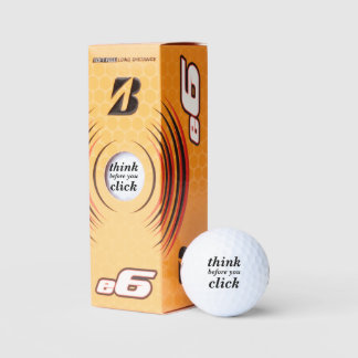 Create Your Own | think before you click | Golf Balls