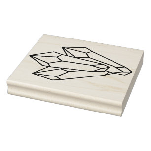 Create Your Own Three Crystal Points Rubber Stamp