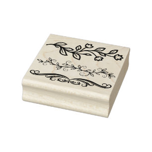 Create Your Own Three Ornamental Calligraphy Bars Rubber Stamp