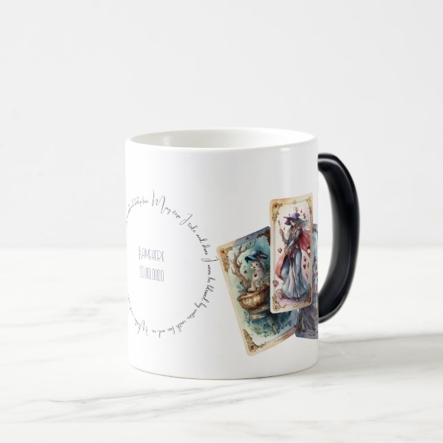 Create Your Own Three Tarot Cards Magic Mug (Front Right)