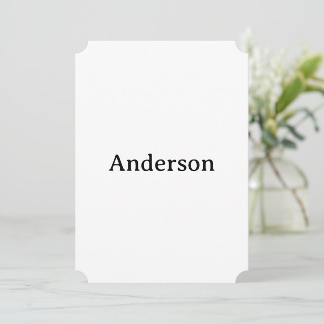 Create Your Own Ticket 5" x 7"  Invitation (Standing Front)