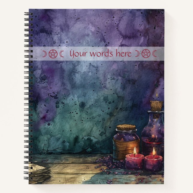 Create Your Own Tinctures Candles Apothecary Notebook (Front)
