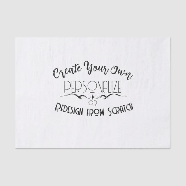 Create Your Own Tissue Paper (Front)