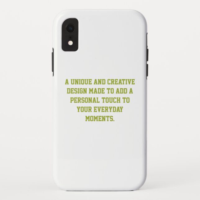 Create Your Own Tough iPhone XR Case (Back)