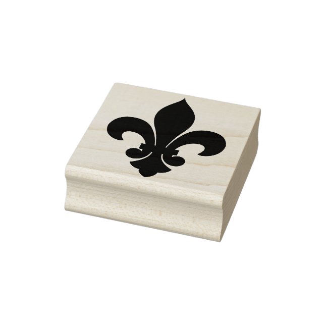 Create Your Own Traditional Fleur De Lis Rubber Stamp (Stamp)