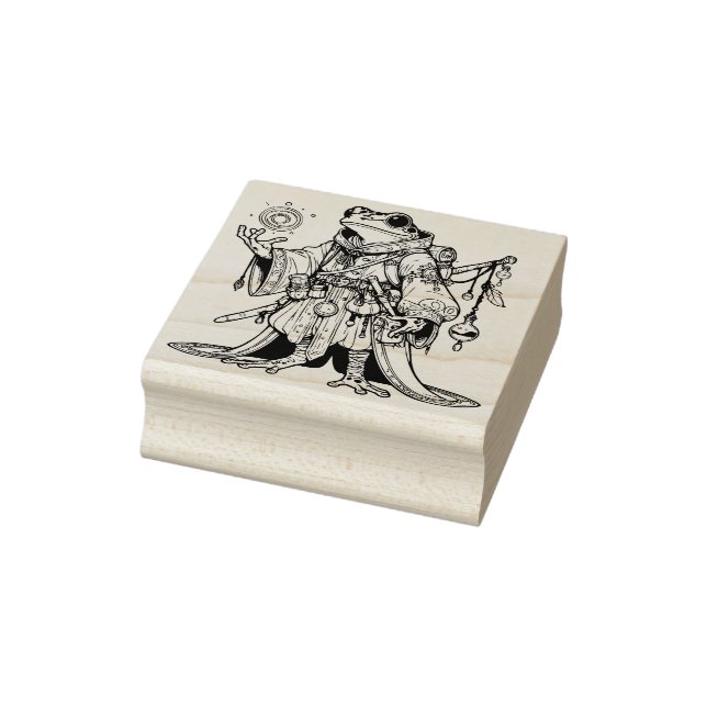 Create Your Own Travelling Frog Shaman Rubber Stamp (Stamp)