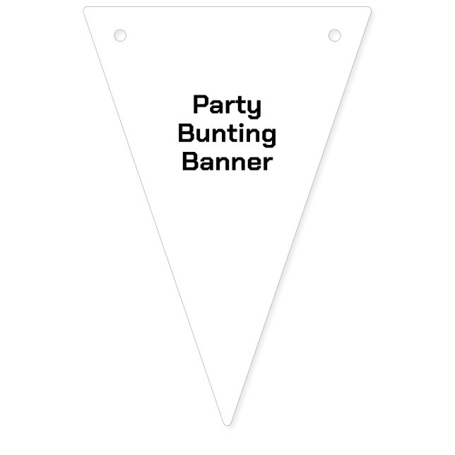 Create your own triangle party bunting banner (First Flag)