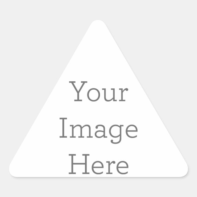 Create Your Own Triangle Sticker (Front)
