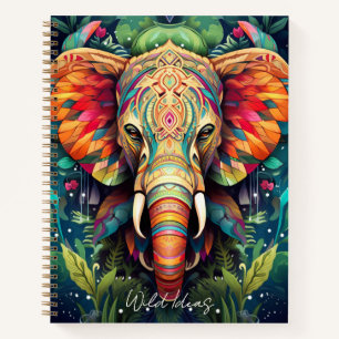 Create Your Own Tribal Jungle Elephant Notebook