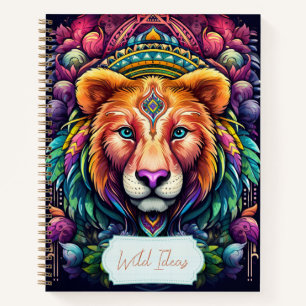 Create Your Own Tribal Lioness Notebook