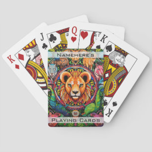 Create Your Own Tribal Mountain Lion Totem Animal Playing Cards