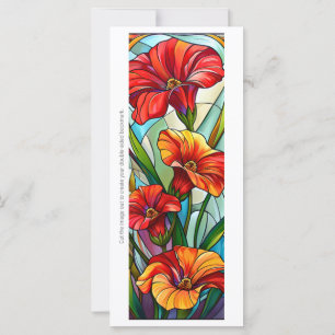 Create Your Own Tropical Hibiscus Bookmark Card