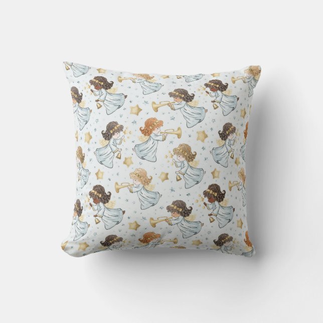 Create Your Own Trumpeting Angels Cushion (Front)