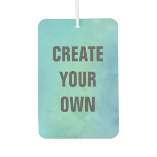 Create Your Own Turquoise Watercolor Painting Car Air Freshener