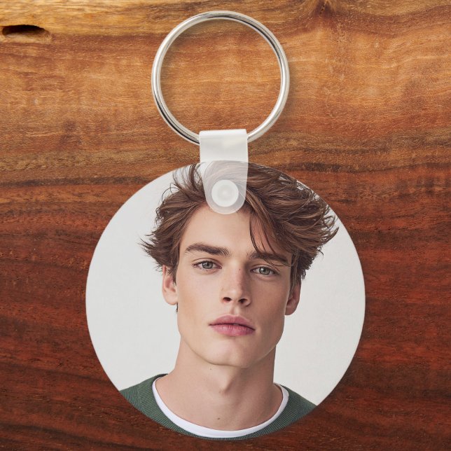 Create your Own Tw0 Photo Custom 2 Picture Key Ring (Front)