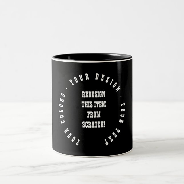 Create Your Own Two-Tone Coffee Mug (Center)