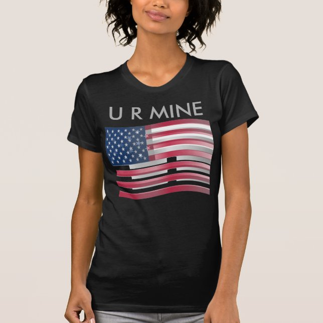 Create Your Own U R Mine United States of America T-Shirt (Front)