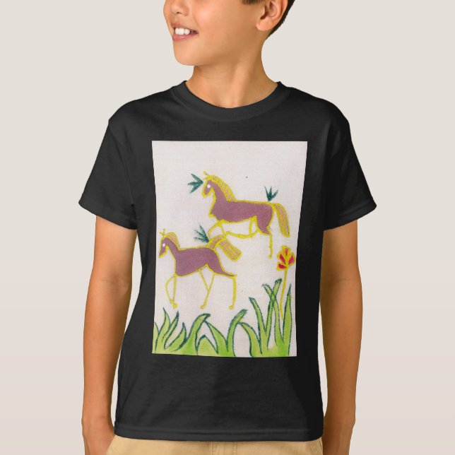 Create Your Own Unicorn Flora Power Cute Aesthetic T-Shirt (Front)