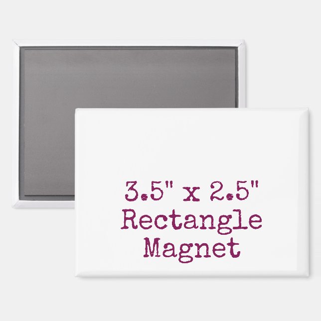 Create your own unique 3.5" x 2.5" Rectangle Magnet (Front/Back)