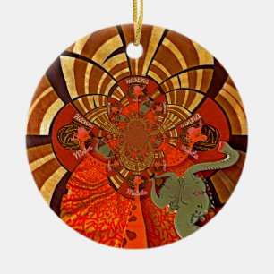 Create Your Own Unique African Giraffe Art Design Ceramic Tree Decoration