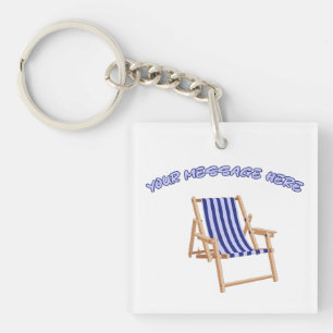 Create your own unique style with our Lawn Chair Key Ring