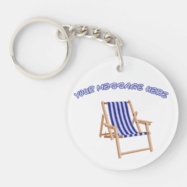  Create your own unique style with our Lawn Chair  Key Ring (Front)
