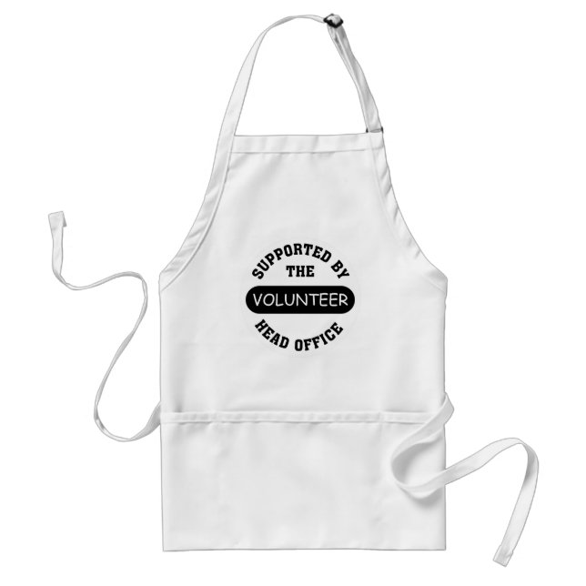 Create your own unique volunteer team gift standard apron (Front)