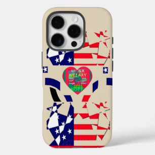 Create Your Own USA Beautiful Amazing Heart iPhone 16 Pro Case