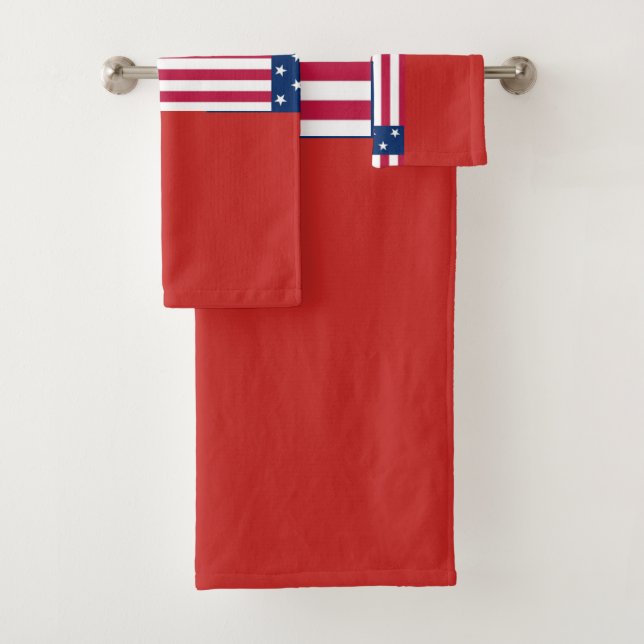 Create Your Own  USA Hope Flag Colours Bath Towel  (Insitu)