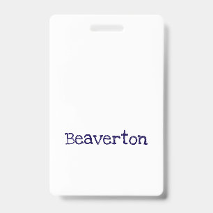 Create Your Own Vertical Plastic Badge ID Badge
