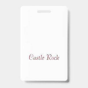 Create Your Own Vertical Plastic Badge ID Badge