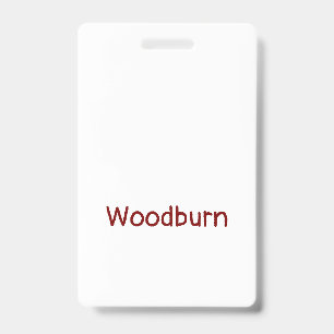 Create Your Own Vertical Plastic Badge ID Badge