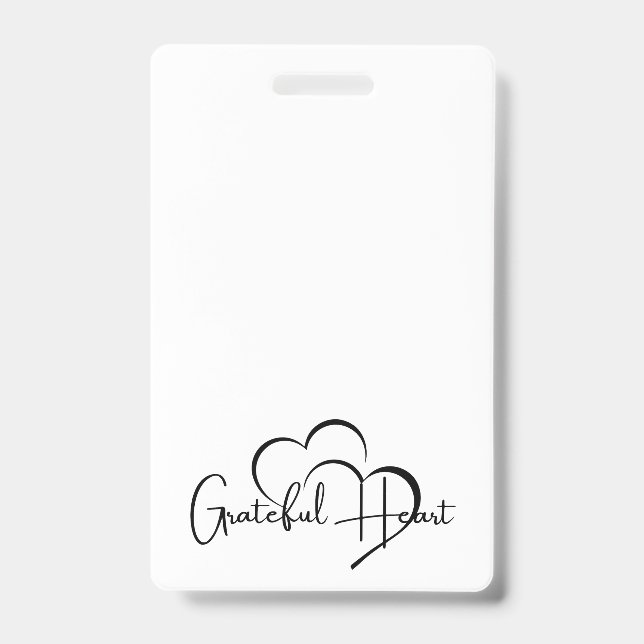 Create Your Own Vertical Plastic Badge ID Badge (Front)