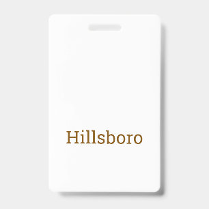 Create Your Own Vertical Plastic Badge ID Badge