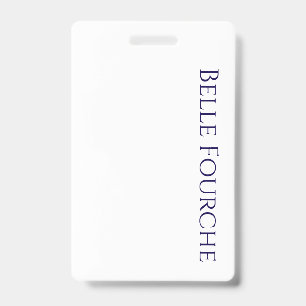 Create Your Own Vertical Plastic Badge ID Badge
