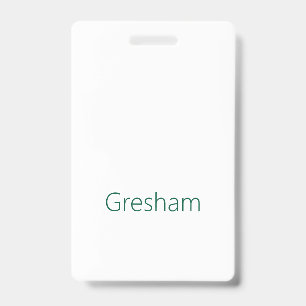 Create Your Own Vertical Plastic Badge ID Badge