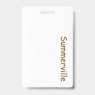 Create Your Own Vertical Plastic Badge ID Badge