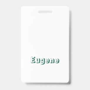 Create Your Own Vertical Plastic Badge ID Badge