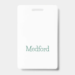 Create Your Own Vertical Plastic Badge ID Badge