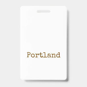 Create Your Own Vertical Plastic Badge ID Badge