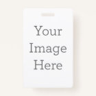 Create Your Own Vertical Plastic Badge